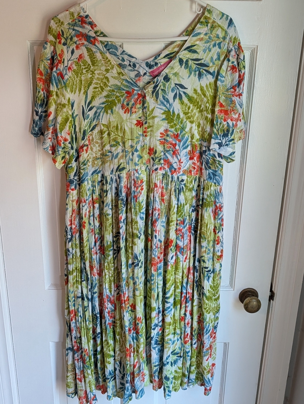 Flowy Floral Spring Dress From Woman Within - Large